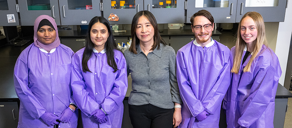 Engineering graduate students at The University of Akron