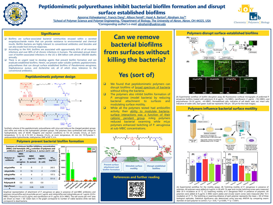 UA-IS poster submission graduate category winner