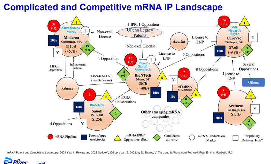 Pfizer chart shown at The University of Akron School of Law