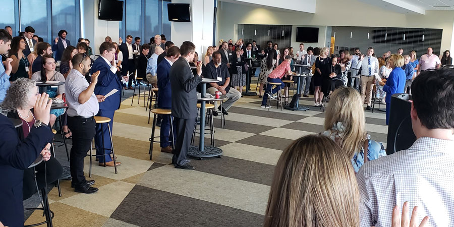 Oath of Professionalism at the welcome reception at the University of Akron School of Law